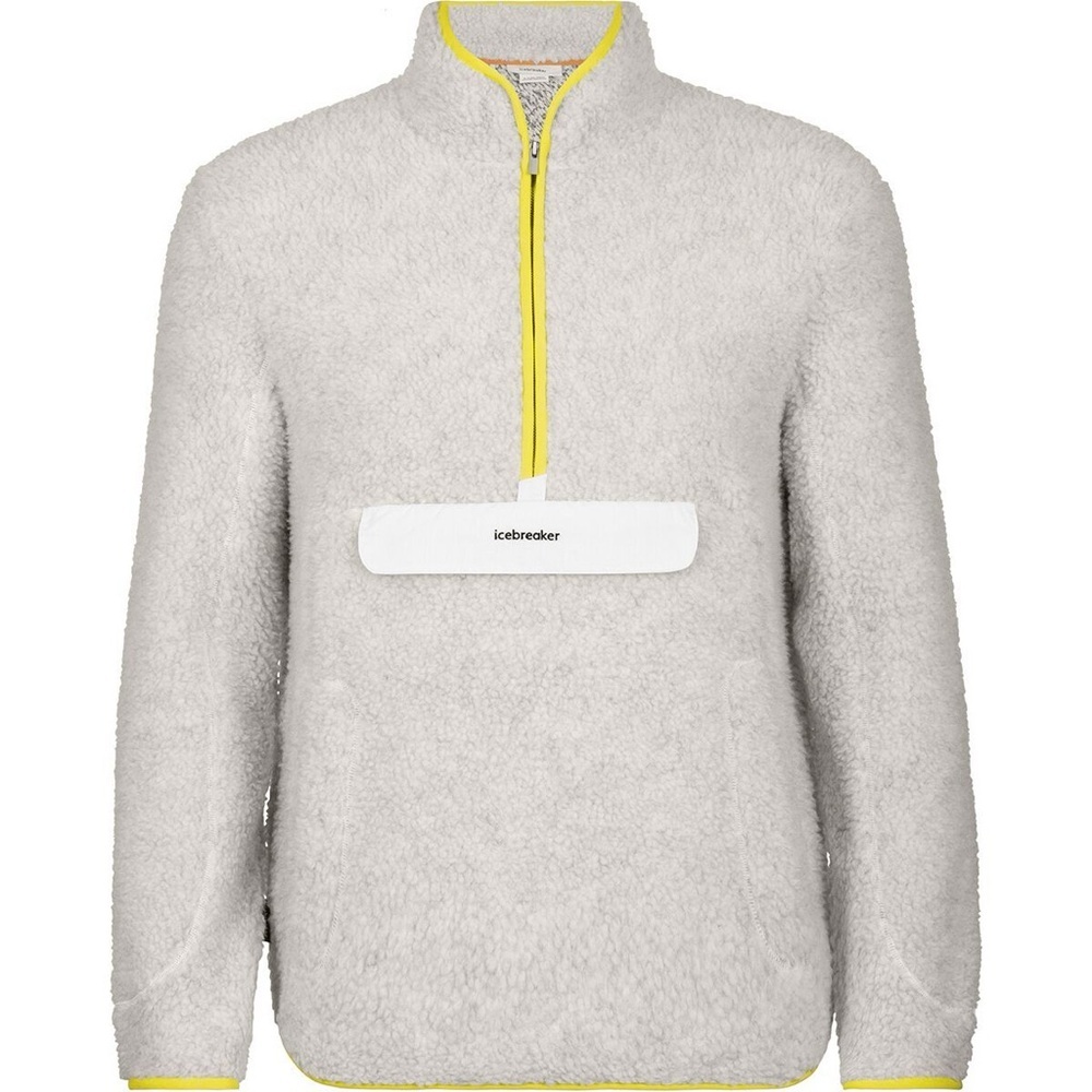 Icebreaker men’s merino wool high pile half zip jacket medium pullover
